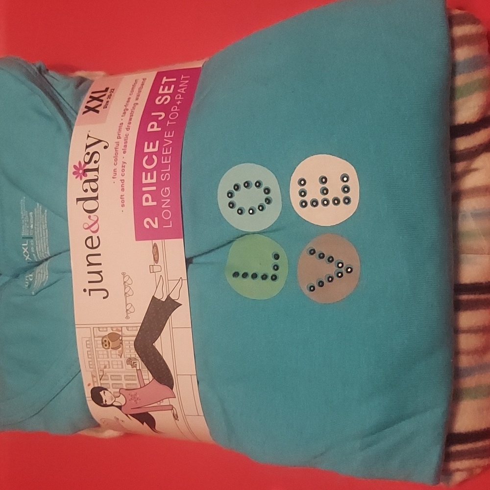 June and Daisy's long sleeve top and pant xxl